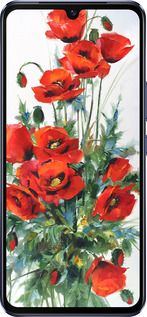 Силиконовый чехол Маки для Vivo V21 - 523u-2368 изображение 