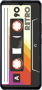 Силиконовый чехол Кассета с90 v4 для Vivo V21 - 5532u-2368 изображение 