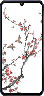 Силіконовий чехол Сакура v2 для Vivo V21 - 5538u-2368 изображение 