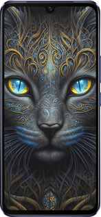 Силіконовий чехол Кішка для Vivo V21 - 5548u-2368 изображение 