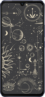 Силиконовый чехол Фаза луны для Vivo V21 - 5605u-2368 изображение 