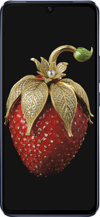 Силиконовый чехол Клубника v3 для Vivo V21 - 5638u-2368 изображение 