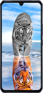 Силиконовый чехол Тигр для Vivo V21 - 6016u-2368 изображение 