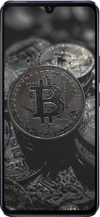Силиконовый чехол Black Bitcoin для Vivo V21 - 6090u-2368 изображение 