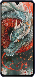 Силиконовый чехол Стихия огня для Vivo V21 - 6101u-2368 изображение 