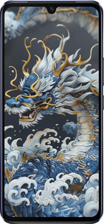 Силіконовий чехол Водяний дракон для Vivo V21 - 6113u-2368 изображение 