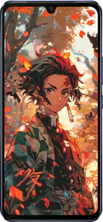 Силиконовый чехол Tanjiro для Vivo V21 - 6130u-2368 изображение 