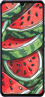 Силіконовий чехол Кавун для Vivo V21 - 6315u-2368 изображение 