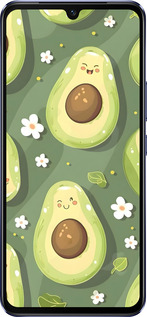 Силиконовый чехол Авокадо для Vivo V21 - 6380u-2368 изображение 