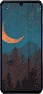 Силиконовый чехол Звездный лес для Vivo V21 - 6480u-2368 изображение 