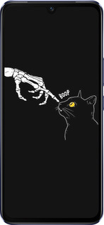 Силиконовый чехол Кошка для Vivo V21 - 6505u-2368 изображение 