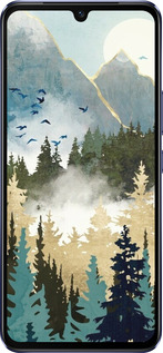 Силиконовый чехол С изображением лесного пейзажа для Vivo V21 - 6548u-2368 изображение 