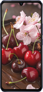 Силиконовый чехол Вишня в шоколаде для Vivo V21 - 6698u-2368 изображение 