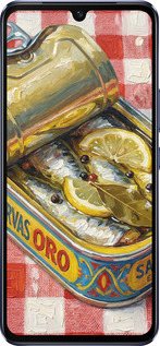 Силиконовый чехол Vintage Sardine Tin Phone для Vivo V21 - 6772u-2368 изображение 