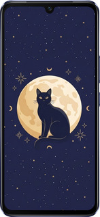 Силиконовый чехол Cute Cat Celestial/Witchy для Vivo V21 - 6787u-2368 изображение 