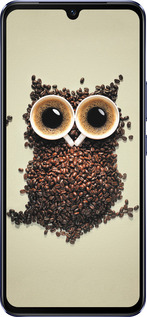 Силіконовий чехол Сова з кави для Vivo V21 - 777u-2368 изображение 