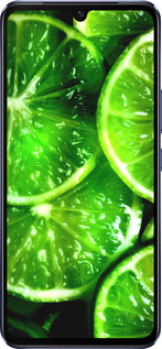 Силиконовый чехол Зелёные дольки лимона для Vivo V21 - 852u-2368 изображение 
