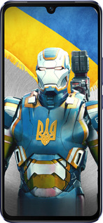 Силиконовый чехол Украинский киборг для Vivo V21 - 980u-2368 изображение 