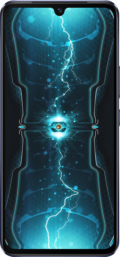 Силиконовый чехол Молнии в цилиндре для Vivo V21 - 120u-2368 изображение 