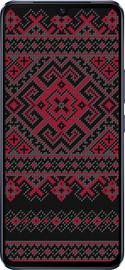 Силіконовий чехол Вишиванка 52 для Vivo V21 - 1763u-2368 изображение 