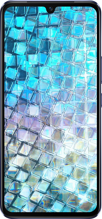 Силиконовый чехол Переливающаяся чешуя для Vivo V21 - 227u-2368 изображение 