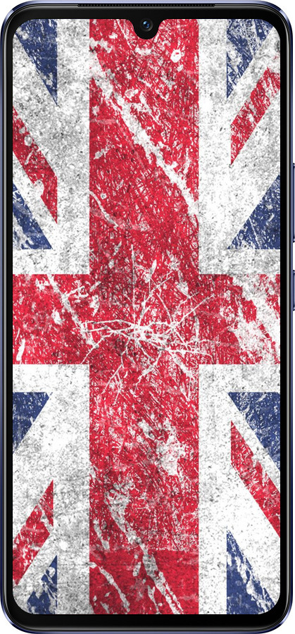 Силиконовый чехол Флаг Великобритании 1 для Vivo V21 - 386u-2368 изображение 