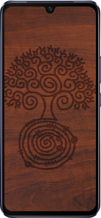 Силиконовый чехол Узор дерева для Vivo V21 - 4119u-2368 изображение 