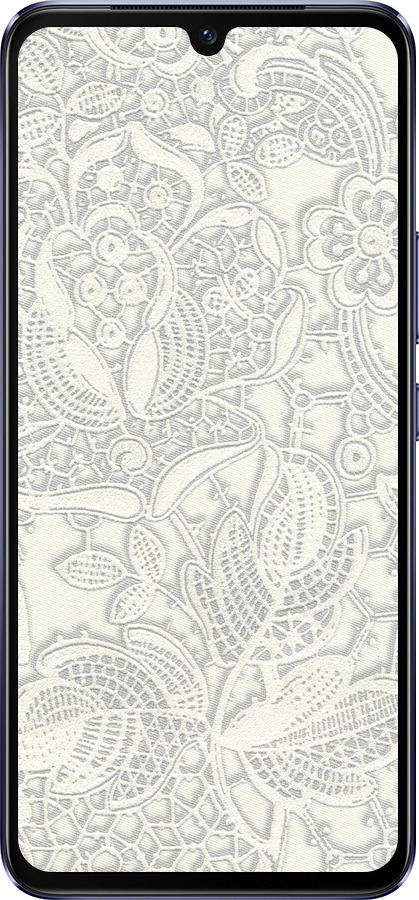 Силіконовий чехол Біле мереживо для Vivo V21 - 4383u-2368 изображение 