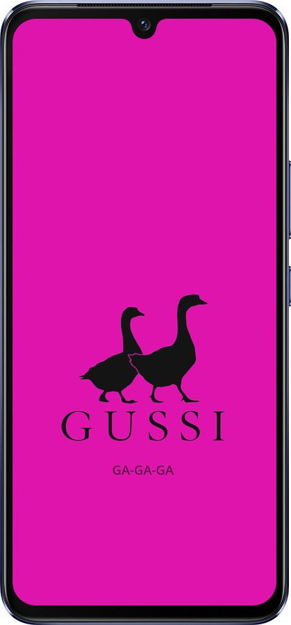 Силиконовый чехол Гуси для Vivo V21 - 4561u-2368 изображение 