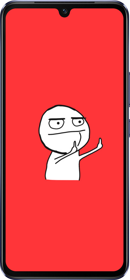 Силиконовый чехол Мем для Vivo V21 - 4578u-2368 изображение 