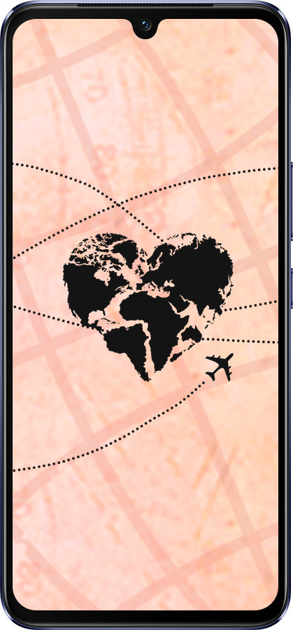 Силиконовый чехол Путешествуй для Vivo V21 - 4607u-2368 изображение 