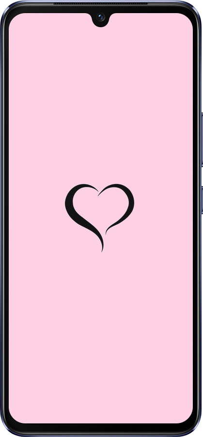 Силіконовий чехол Серце 1 для Vivo V21 - 4730u-2368 изображение 