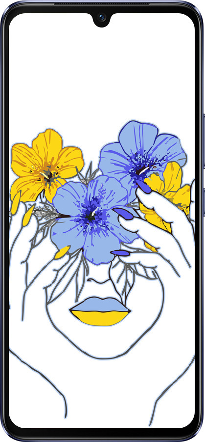 Силиконовый чехол Девушка v4 для Vivo V21 - 5276u-2368 изображение 