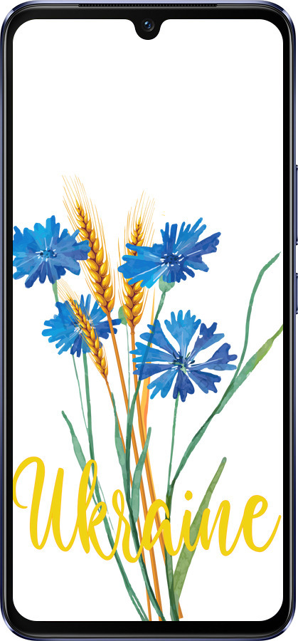 Силіконовий чехол Ukraine v2 для Vivo V21 - 5445u-2368 изображение 