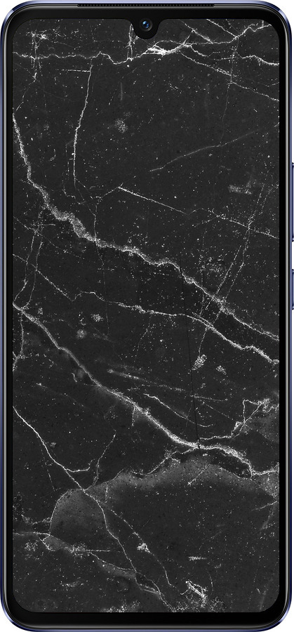 Силиконовый чехол Черный мрамор v2 для Vivo V21 - 5568u-2368 изображение 