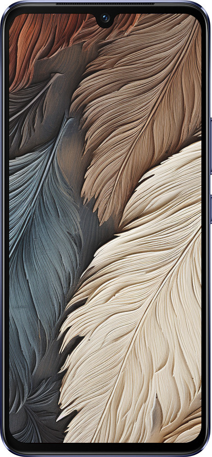 Силиконовый чехол Листья в стиле бохо для Vivo V21 - 5643u-2368 изображение 