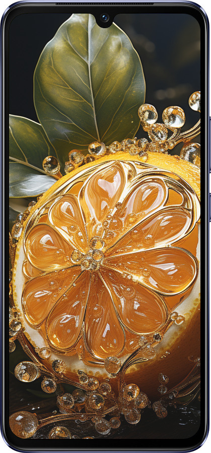 Силиконовый чехол Лимон для Vivo V21 - 5647u-2368 изображение 