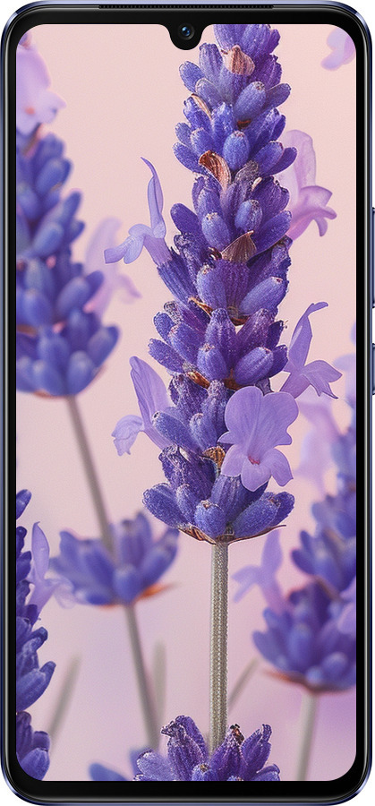 Силіконовий чехол Лаванда для Vivo V21 - 6037u-2368 изображение 