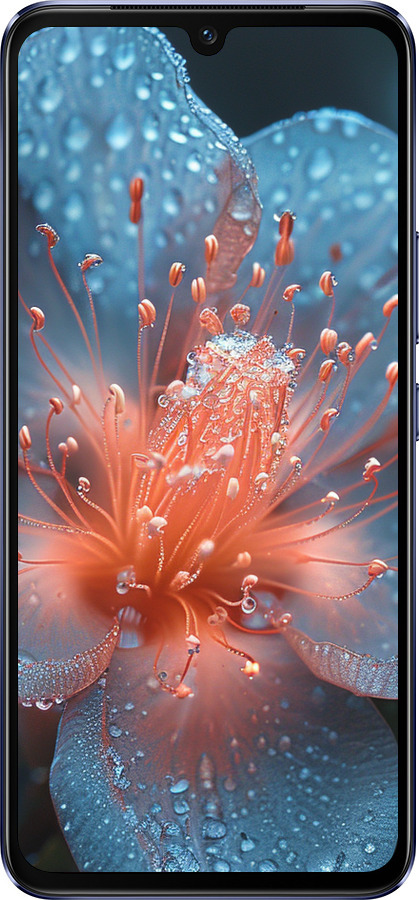 Силиконовый чехол Роса на цветке для Vivo V21 - 6039u-2368 изображение 