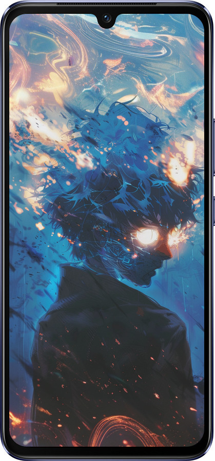 Силиконовый чехол Сатору Годжо для Vivo V21 - 6129u-2368 изображение 