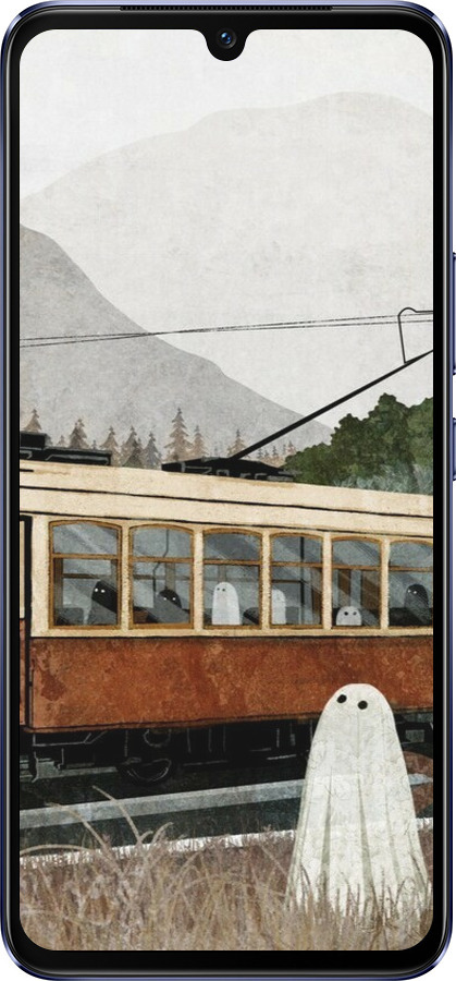 Силиконовый чехол Призрак 2 для Vivo V21 - 6247u-2368 изображение 