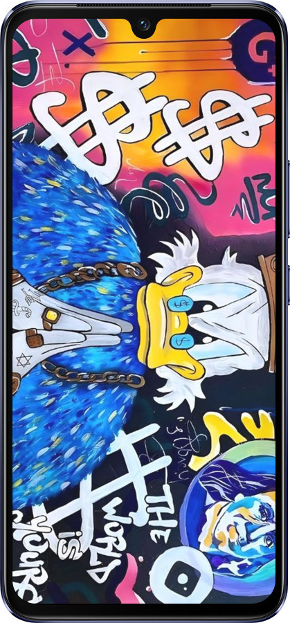 Силиконовый чехол Скрудж 2 для Vivo V21 - 6285u-2368 изображение 