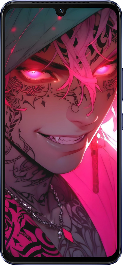 Силиконовый чехол Аниме демон 3 для Vivo V21 - 6313u-2368 изображение 