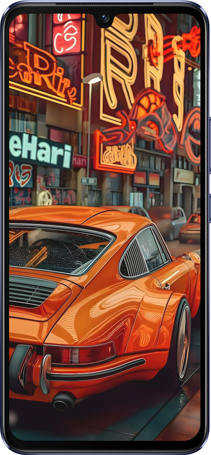 Силиконовый чехол Порше для Vivo V21 - 6334u-2368 изображение 