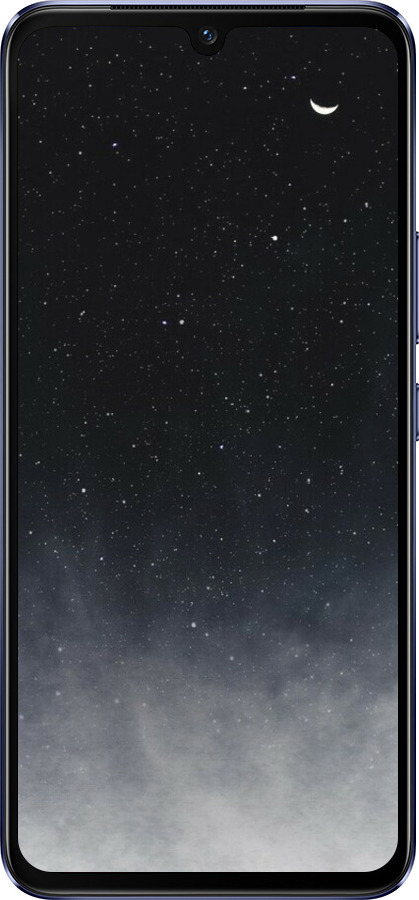 Силиконовый чехол Сині хмари, Синій місяць для Vivo V21 - 6396u-2368 изображение 