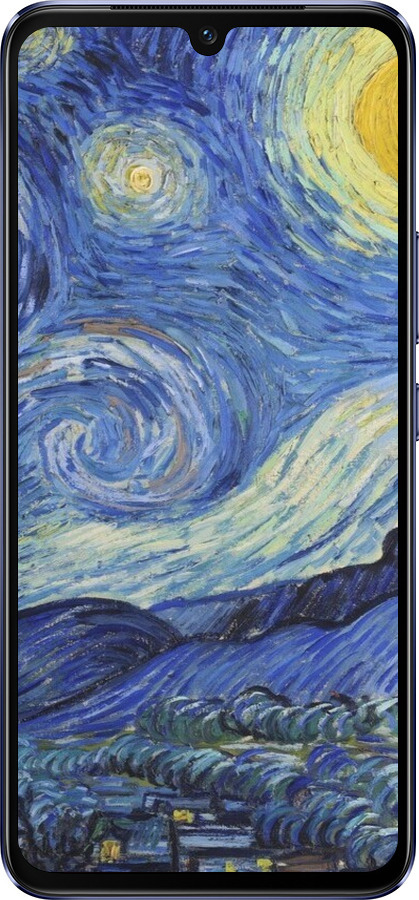 Силиконовый чехол «Звездная ночь» Винсента Ван Гога для Vivo V21 - 6433u-2368 изображение 