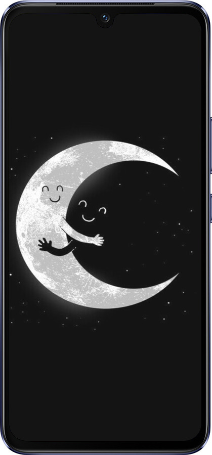 Силиконовый чехол Лунные объятия для Vivo V21 - 6508u-2368 изображение 