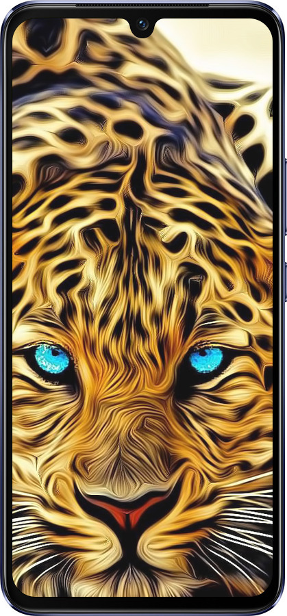 Силиконовый чехол Леопард для Vivo V21 - 6611u-2368 изображение 