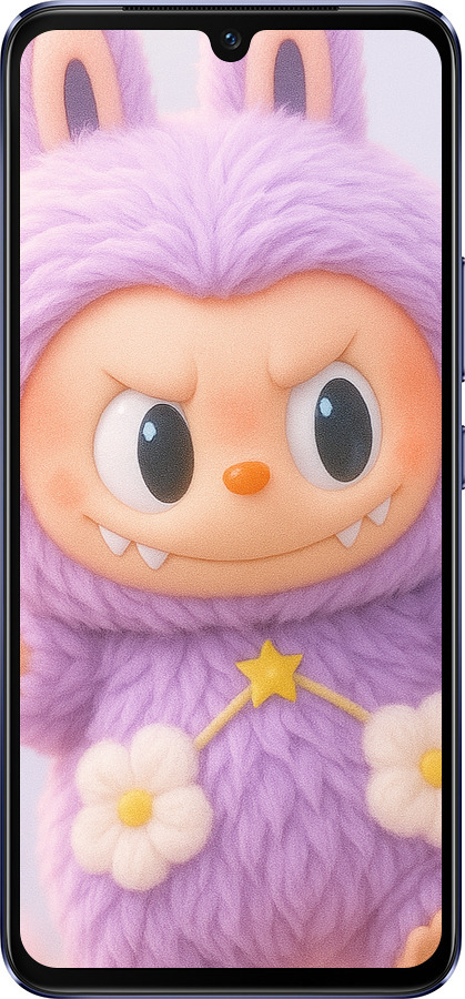 Силіконовий чехол Лабубу для Vivo V21 - 6708u-2368 изображение 