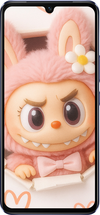 Силиконовый чехол Лабубу 2 для Vivo V21 - 6710u-2368 изображение 